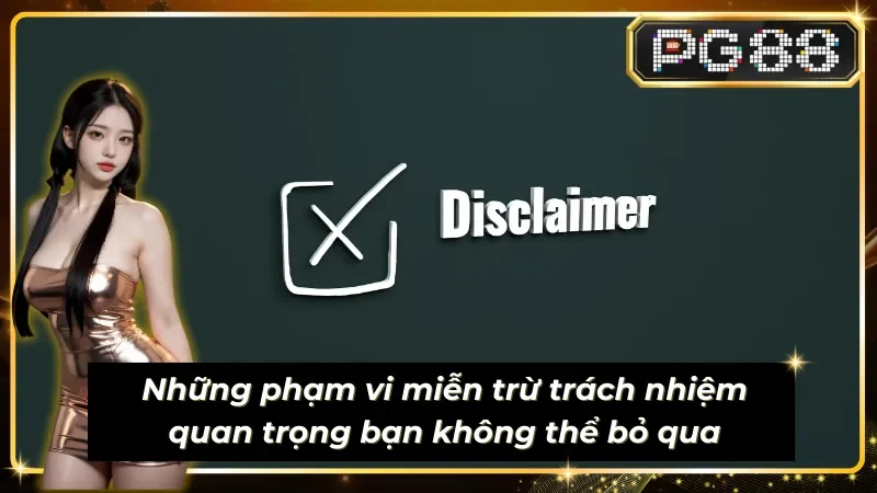 Các phạm vi miễn trừ trách nhiệm người dùng cần biết ngay