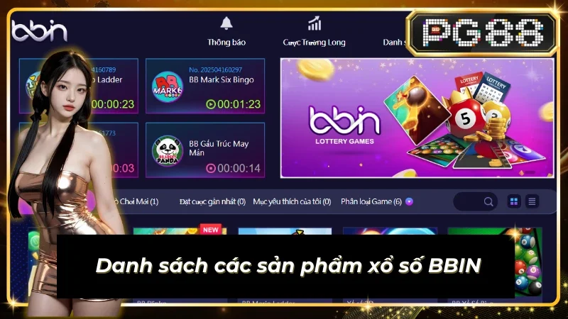 Danh sách sản phẩm đa dạng tại Sub-Lottery-BBIN