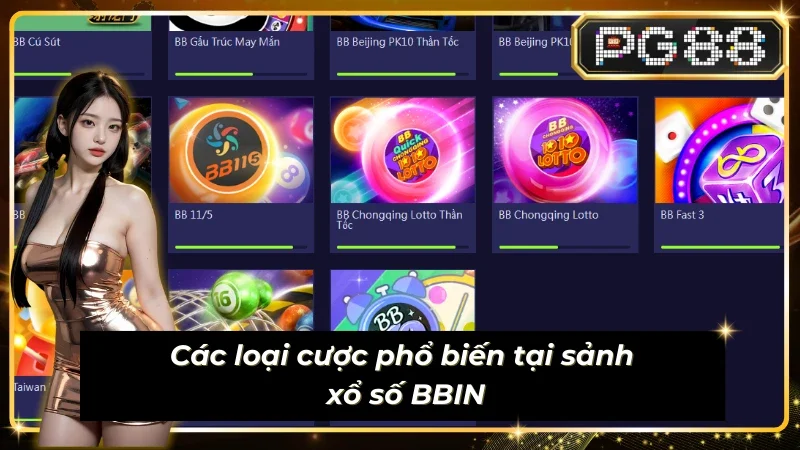 Phân loại cược xổ số nổi bật tại sảnh Sub-Lottery-BBIN